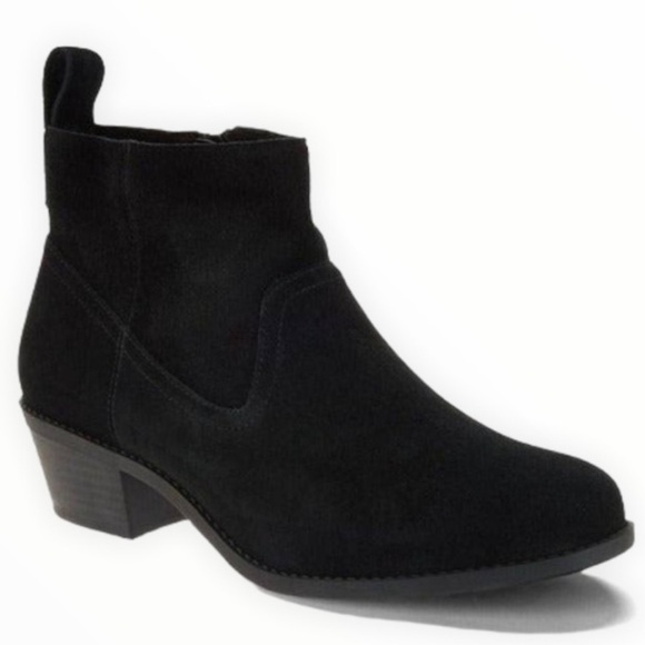 Vionic Shoes - NWOB Vionic Joy Vera Black Suede Water-Resistant Orthotic Ankle Boots Booties 6